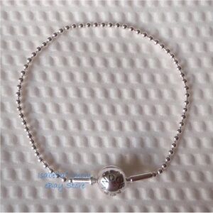 PANDORA STERLING SILVER BEADED BRACELET